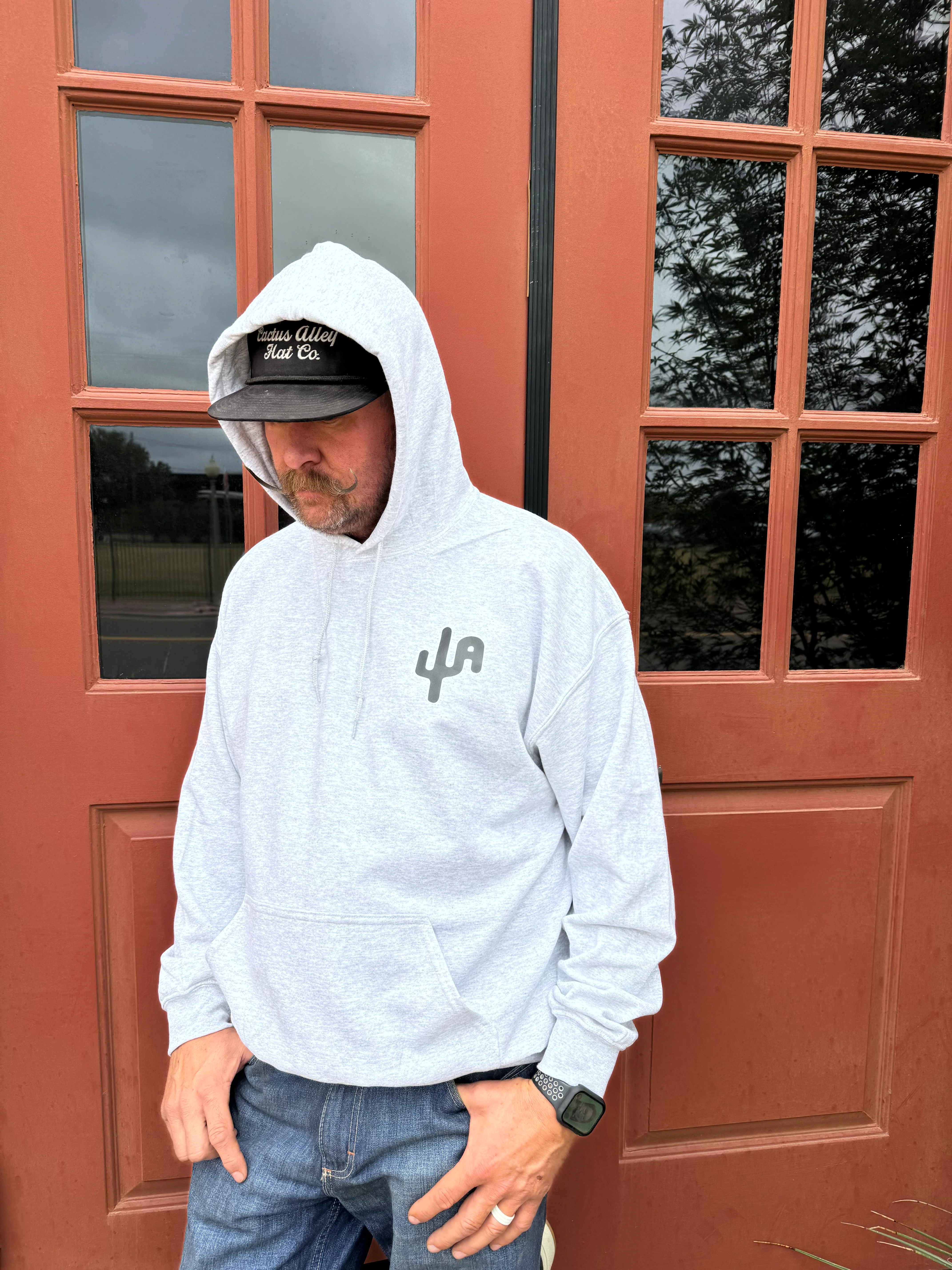 Blowin' Smoke - Ash Grey Adult Hoodie